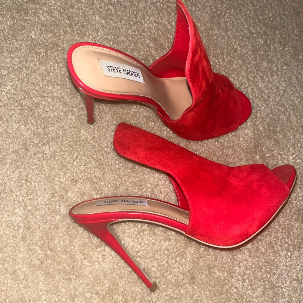 Steve Madden Red Mules - image 2